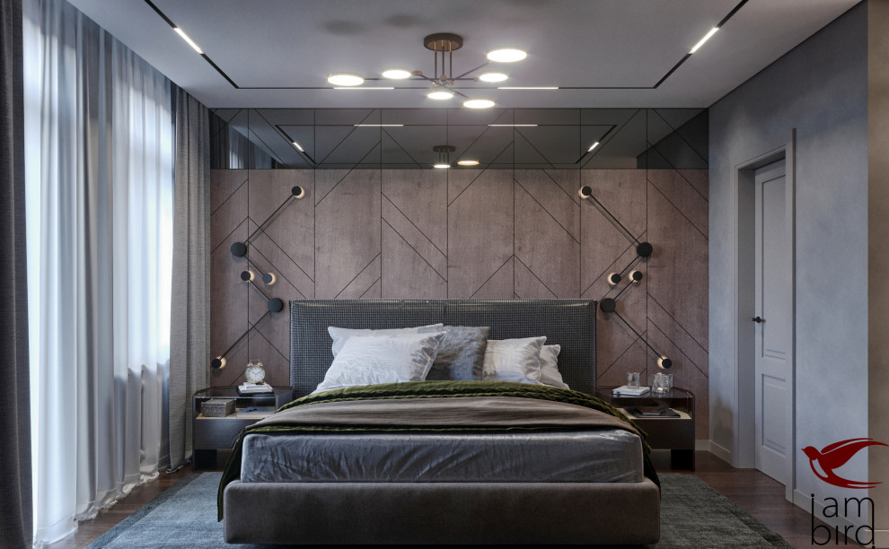 Натуральные оттенки в интерьере квартиры в ЖК "Лефорт" 130 кв.м