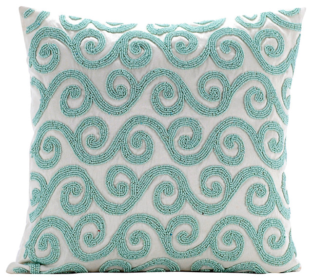 mint throw pillow