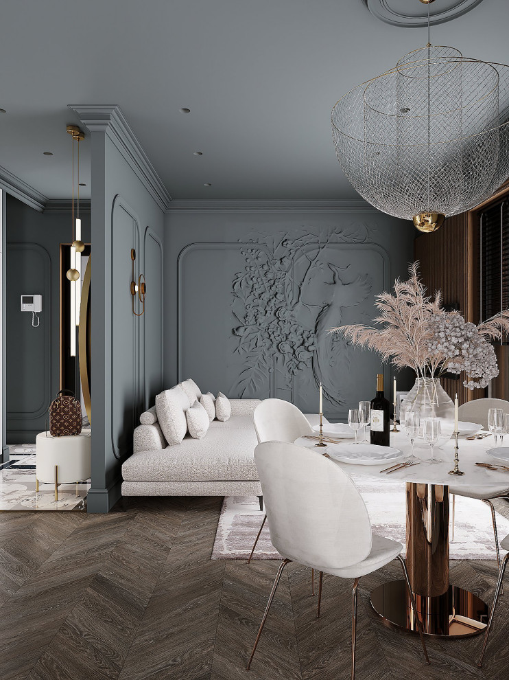 Дизайн кухни-гостиной в частном доме