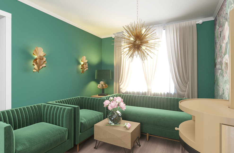 Проект гостиной загородного дома