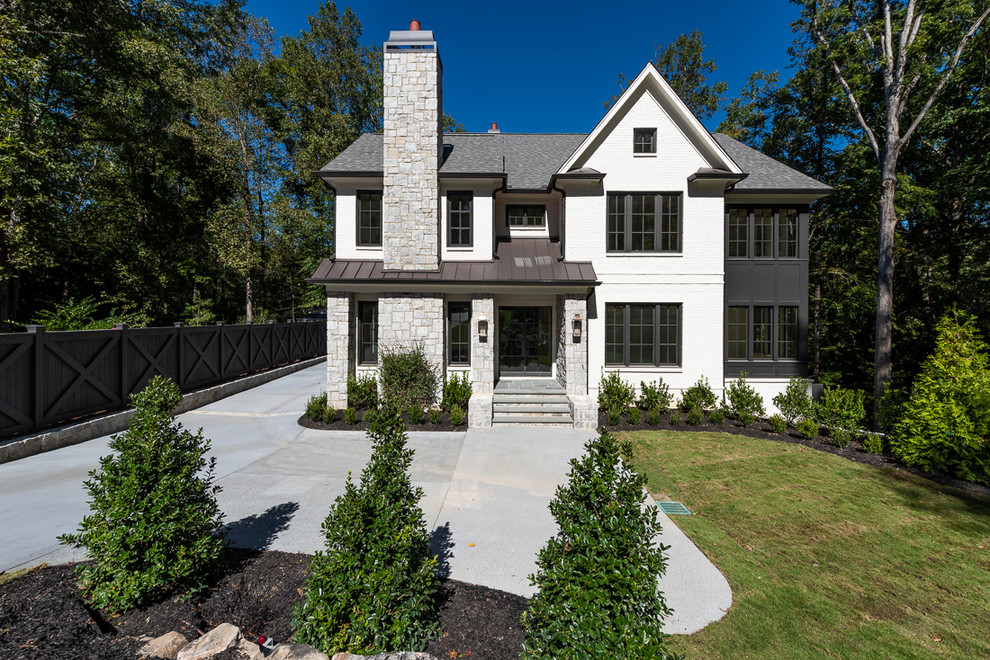 Design ideas for an expansive transitional exterior in Atlanta.