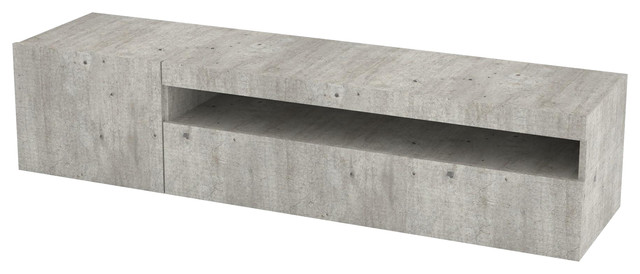 Daiquiri Modern TV Stand, Grey