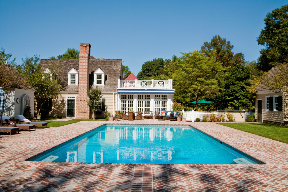 Southern Styled Cape Cod - Traditional - Pool - Philadelphia - by ...