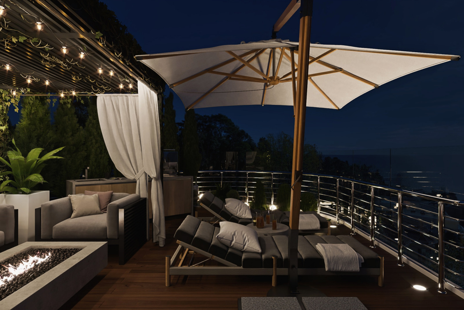 Терраса пентхауса в г. Сочи