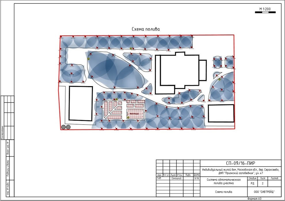 Проектирование системы полива