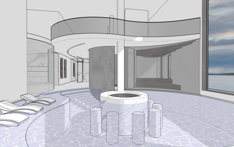 Дизайн проект Спа комплекса "O'Nega" на берегу Онежского озера