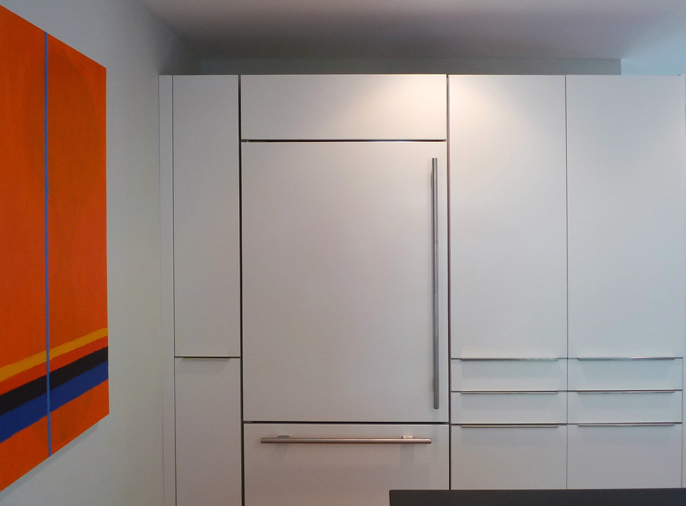 This is an example of a contemporary kitchen in Newark.