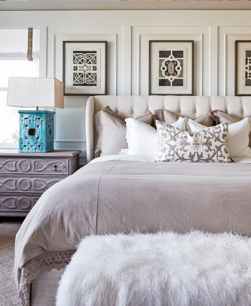 Inspiration for a transitional bedroom remodel in Denver