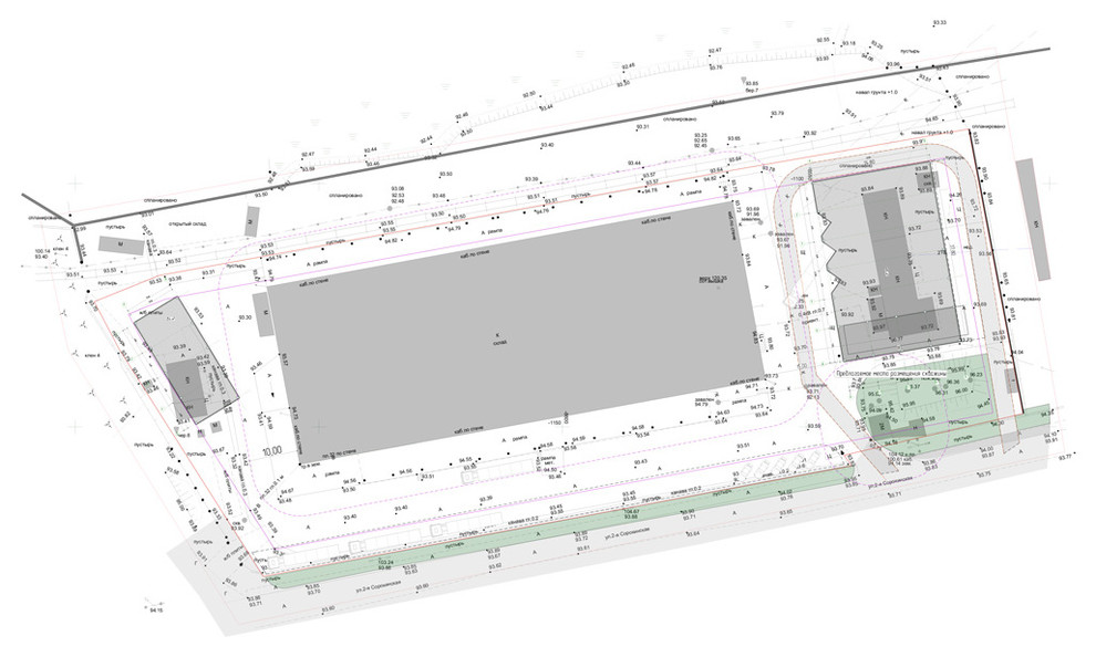 Проект производственно-складской базы.