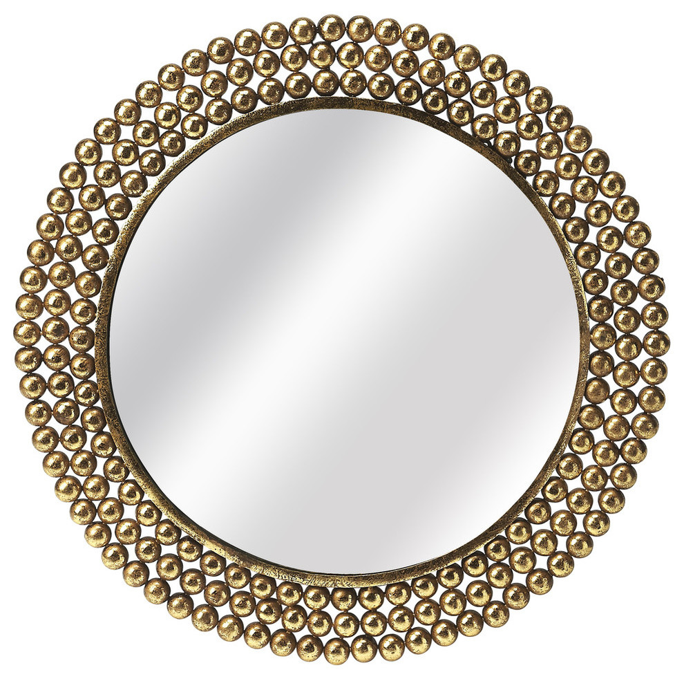 Tiny Bubbles Antique Gold Mirror, 3538226