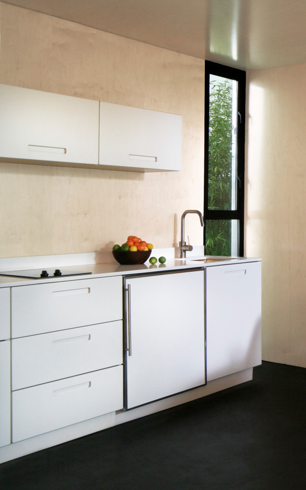 Home design - small modern home design idea in Los Angeles