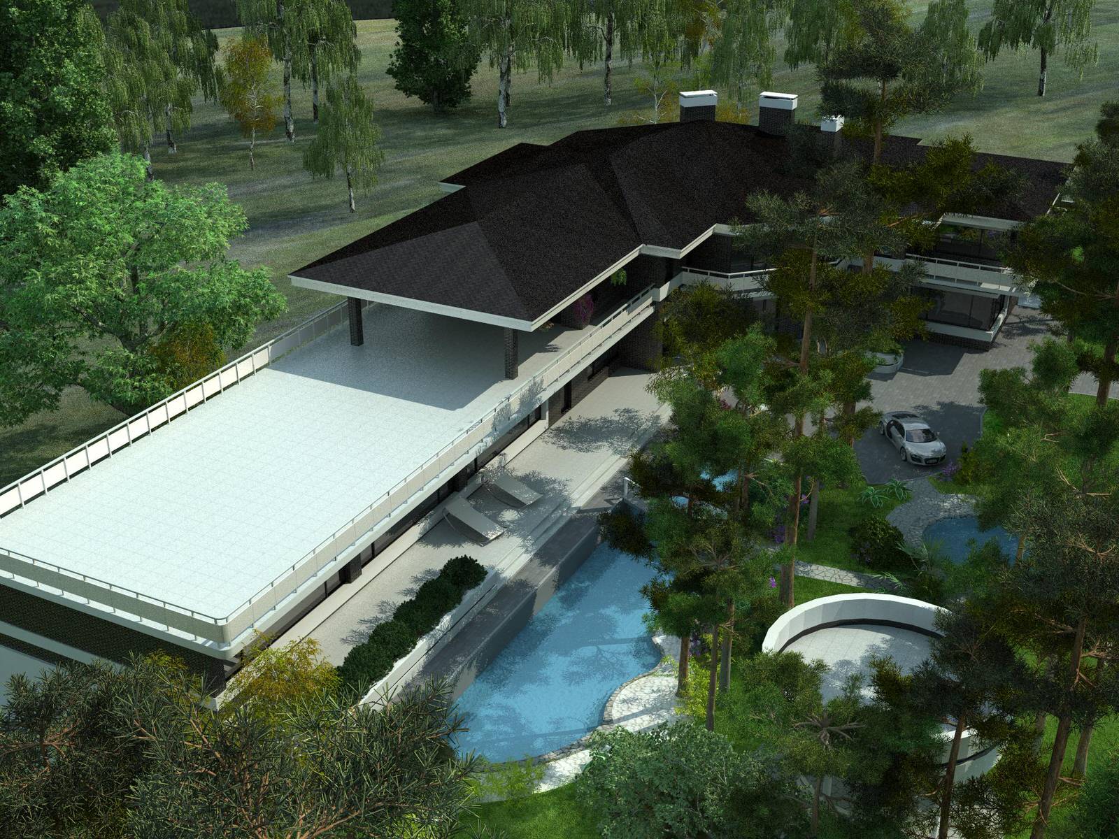 Коттедж класса люкс