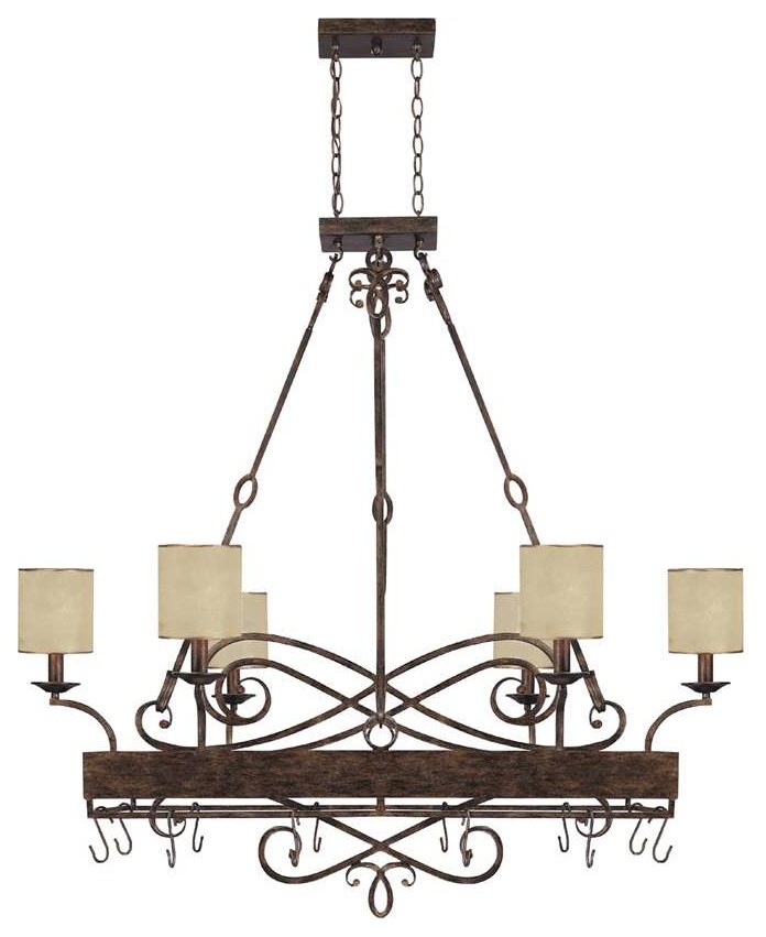 Traditional Classic 8-Light Potrack ChandelierReserve Collection