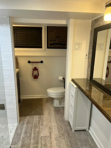 Basement shower install