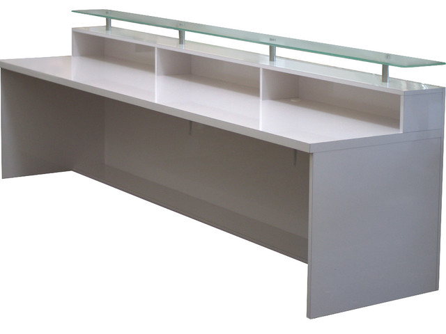 High Gloss White Memphis Desk Contemporary Desks And Hutches High Gloss White Memphis Desk
