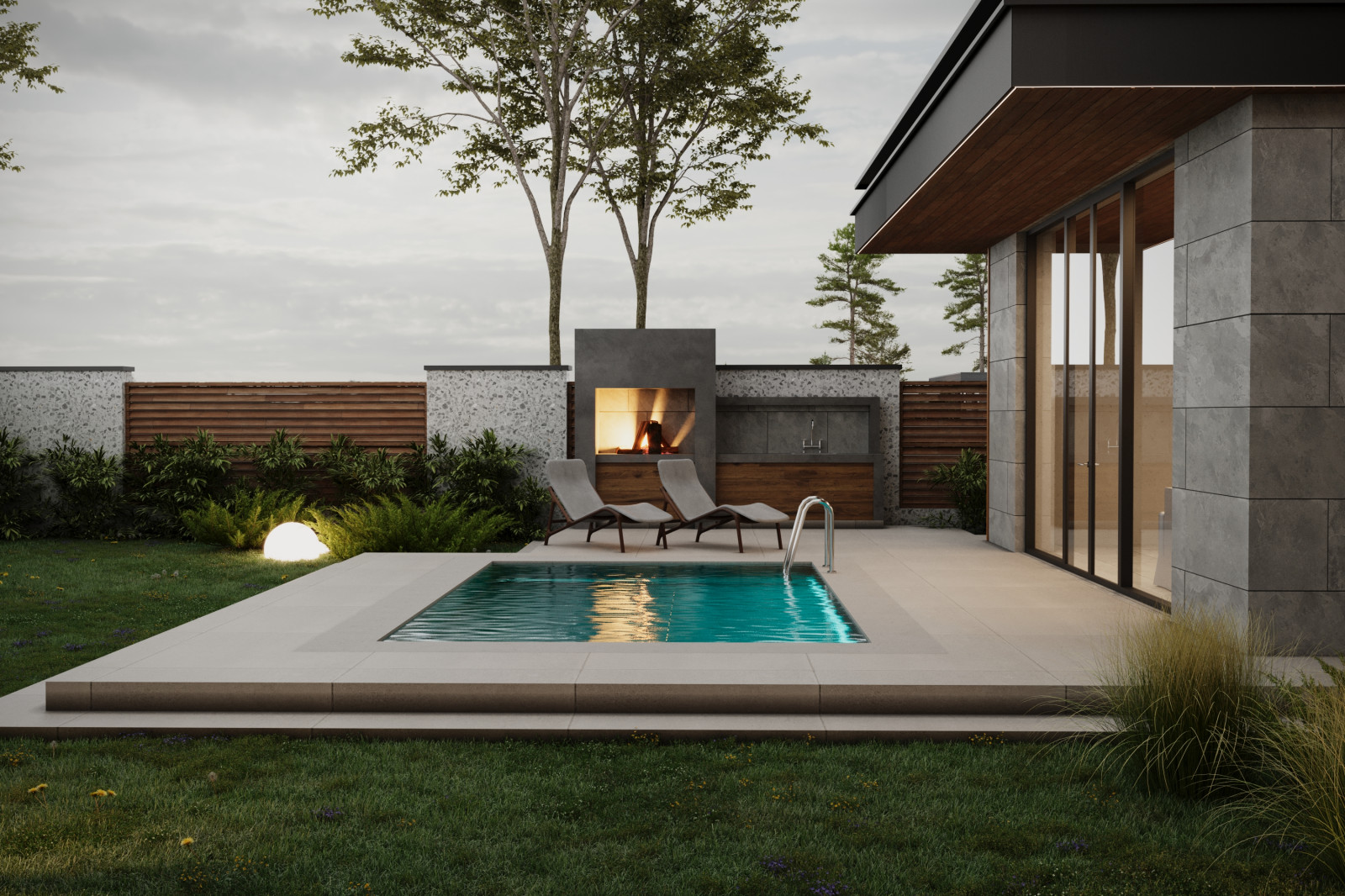 Проект загородного дома L-House