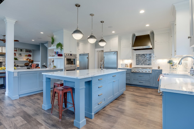 Classically Coastal Custom Home kitchen