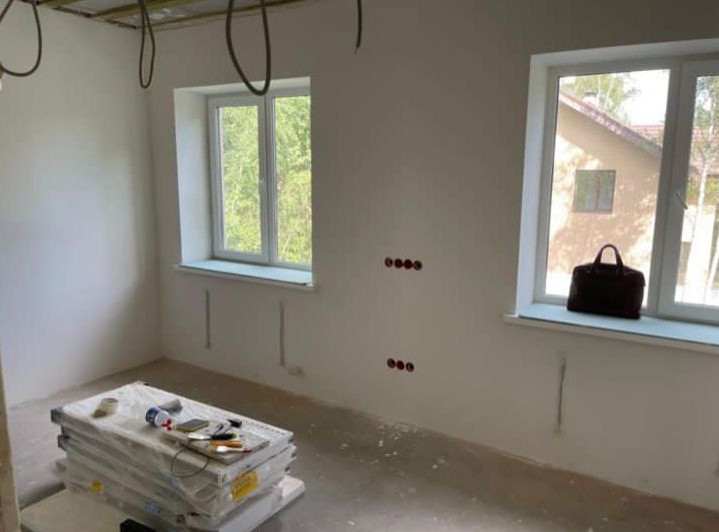 Ход стройки. Усадьба Шарапово. Дом.