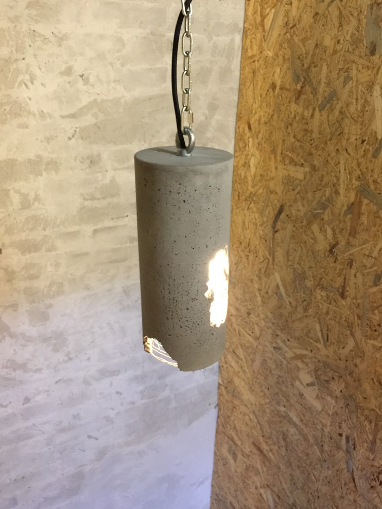 Светильники из разбитого бетона