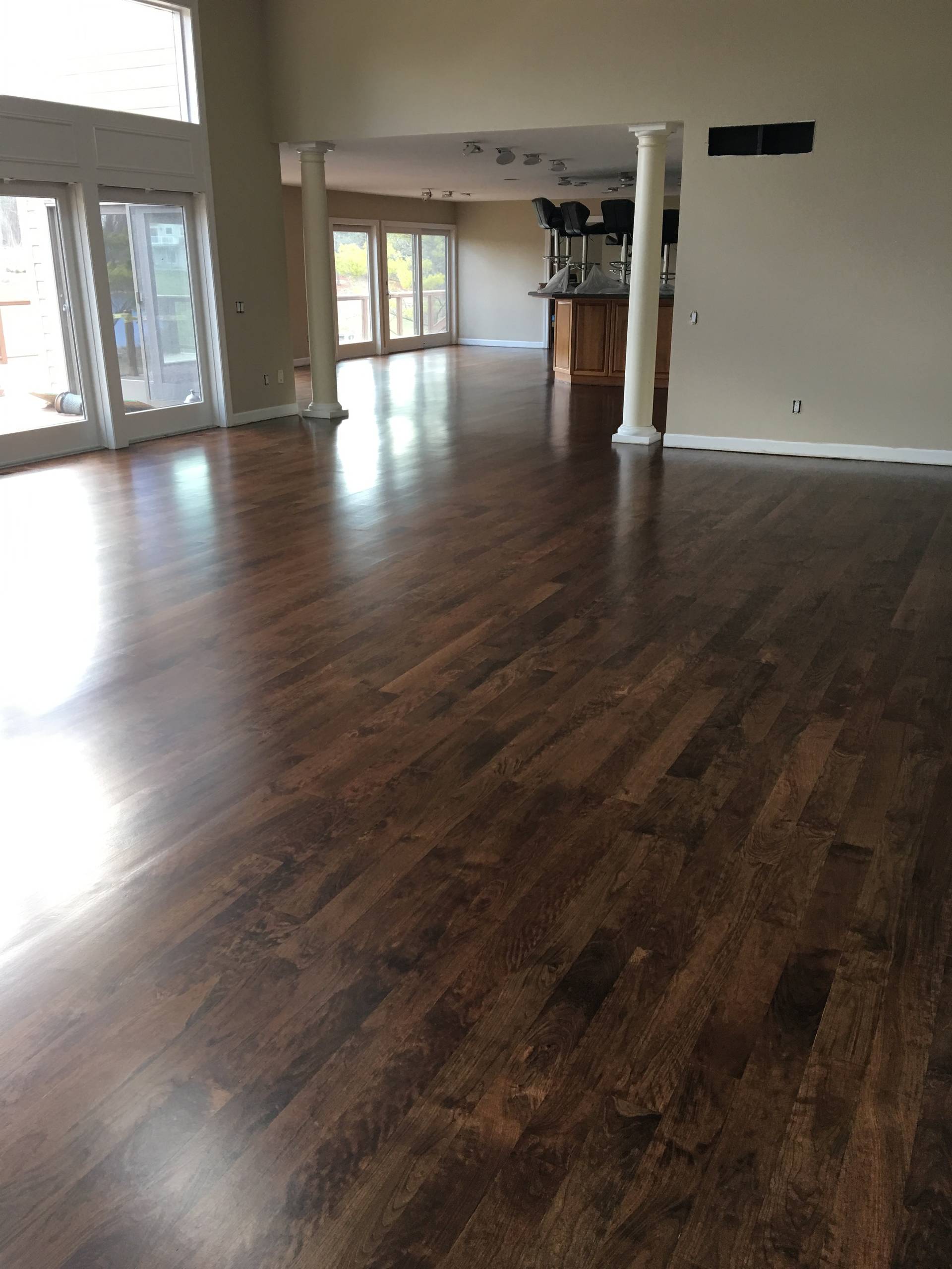 Oxbow Lake Hardwood Flooring and Windows