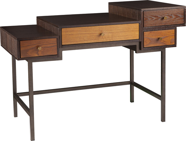 Kedzie Multilevel Desk Contemporary Desks And Hutches By
