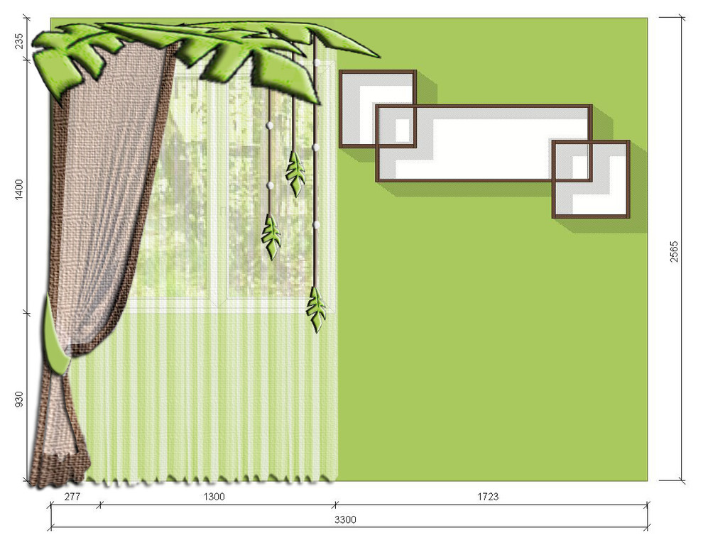 Эскизы штор