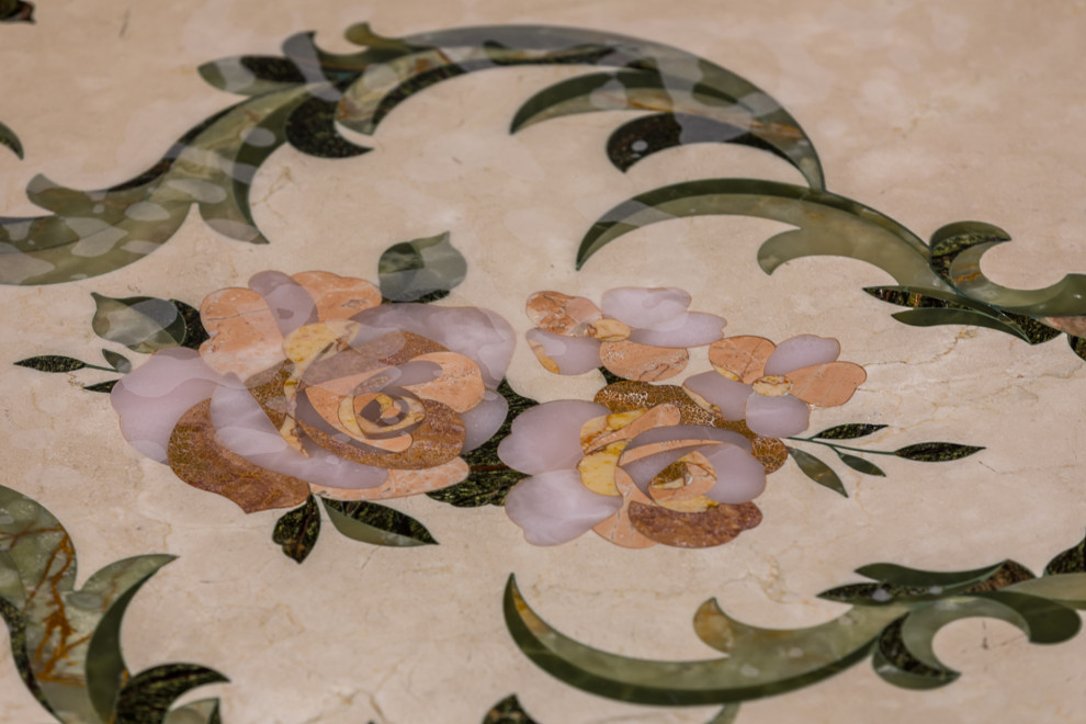 Мраморные полы с мозаикой