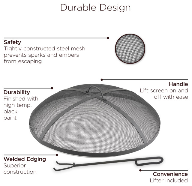 Good Directions Heavy Duty Spark Screen With Lifter, 40" Transitional