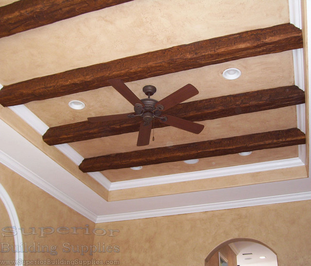 Superior Faux Wood Beams Traditional, Crown Molding On Ceiling Beams