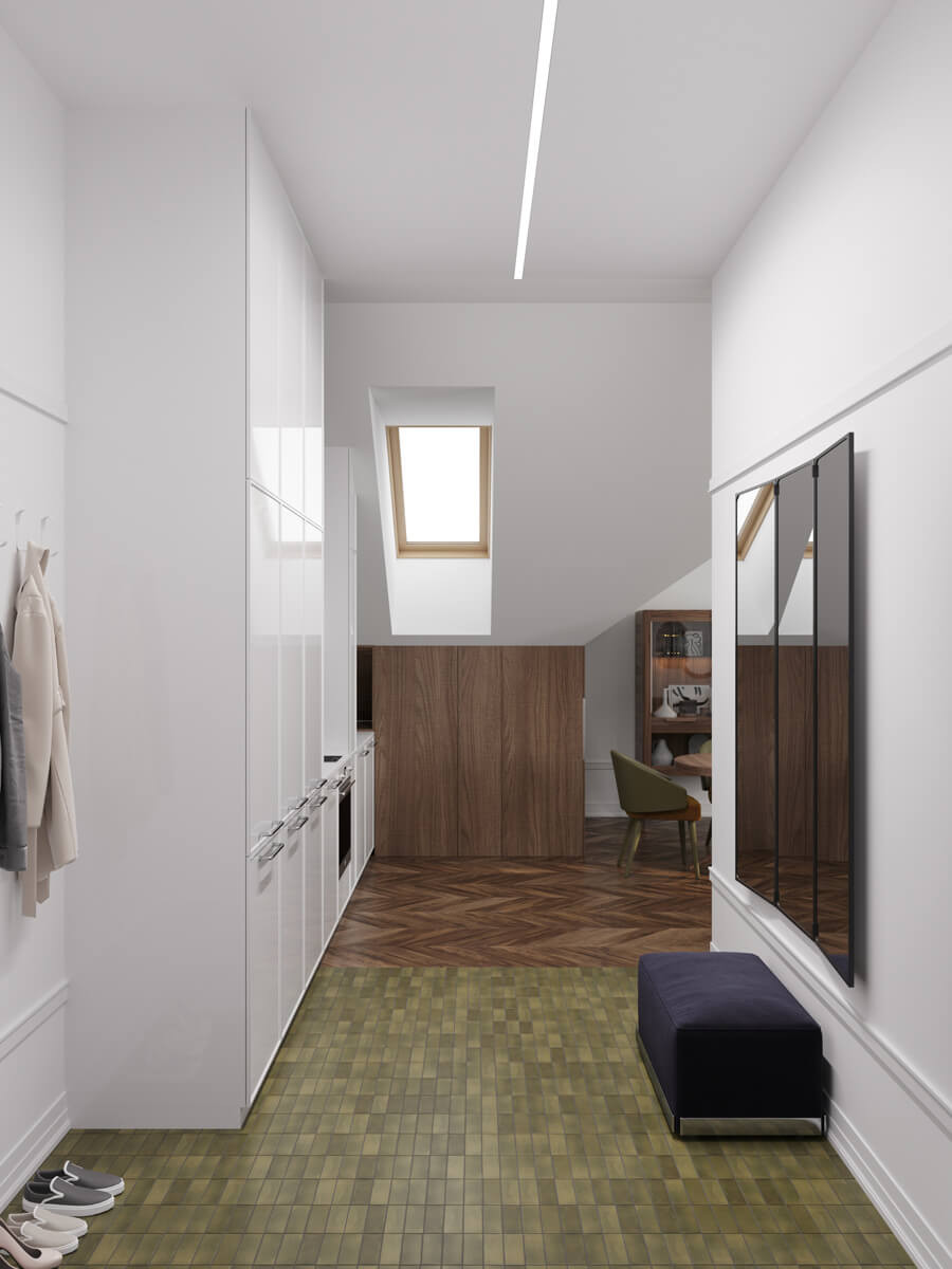 Квартира в мансарде