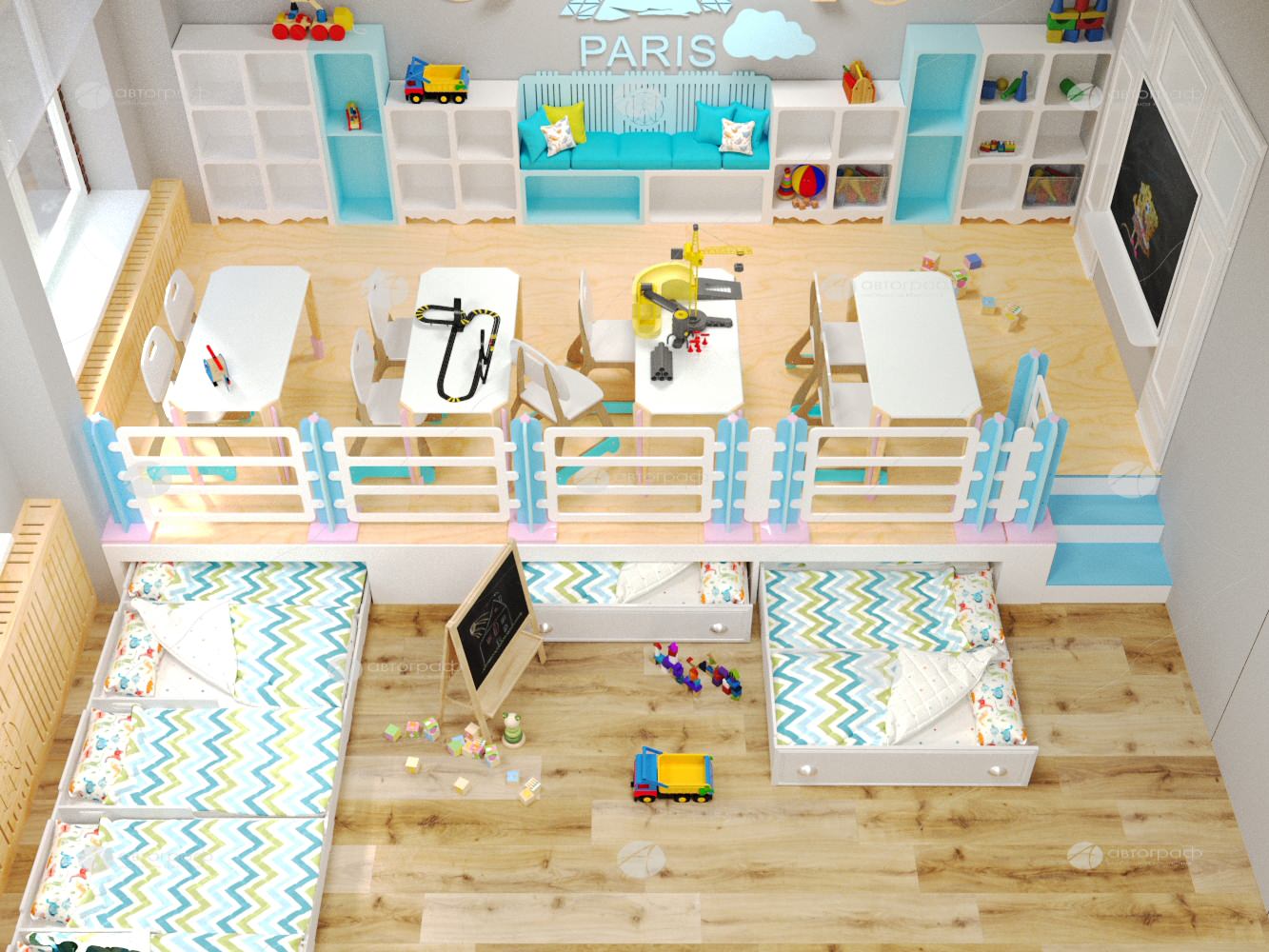 Дизайн-проект детского сада "Франция"