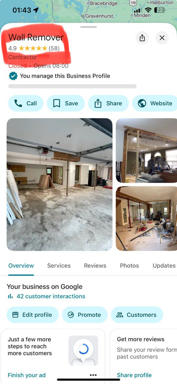 Example shown: Our own Instagram and Google reviews timeline—proving years of consistent, verified activity under the same business name.