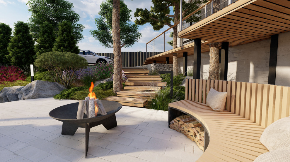 Сад: "Гармония высот и зелени"