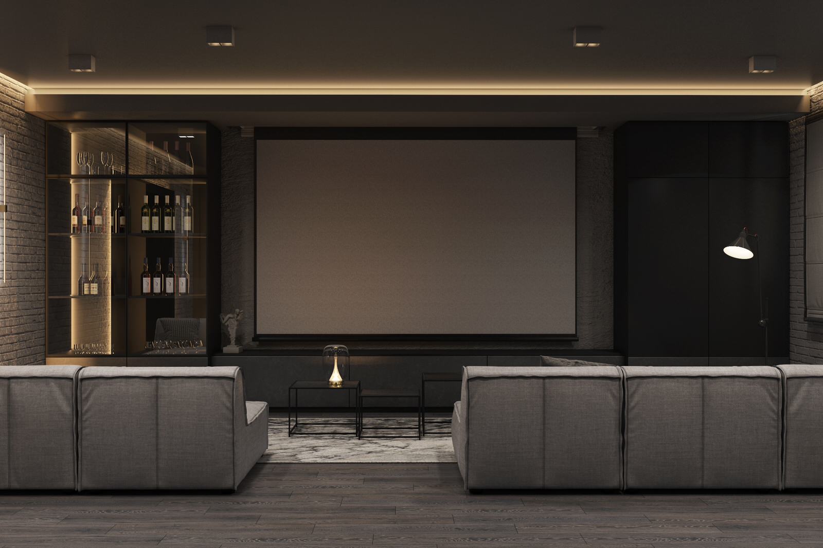 Дизайн проект подвального помещения 127м²