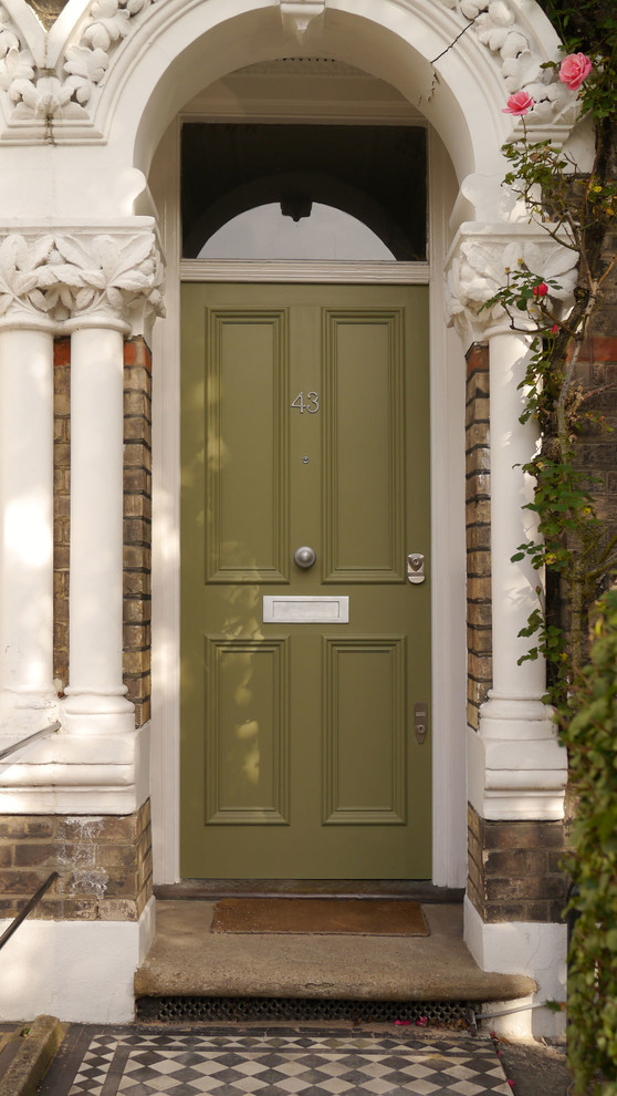 Photo of a traditional home design in London.