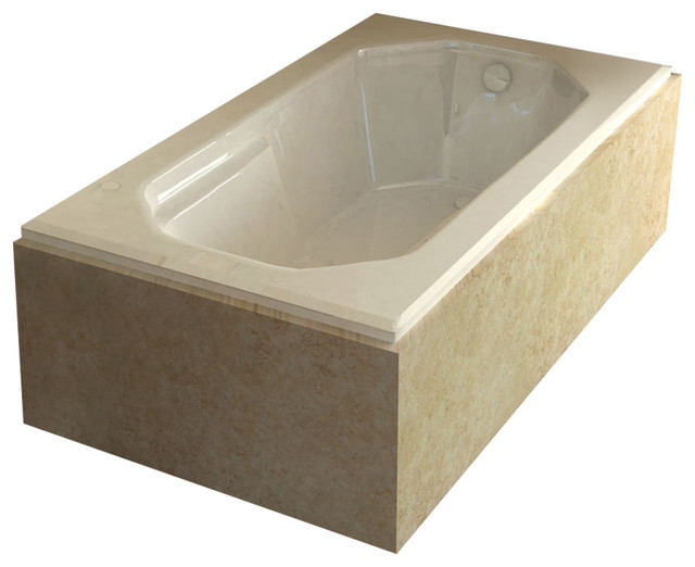 Whirlpools Mirage 36 x 60 Rectangular Air Jetted Bathtub, Left, 59.75