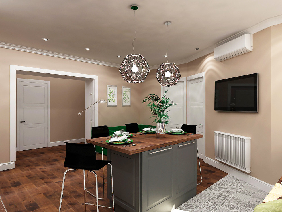 Скандинавский стиль в 4-х комнатной квартире