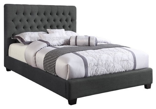 Coaster Murrieta Full Queen Upholstered Headboard in Charcoal