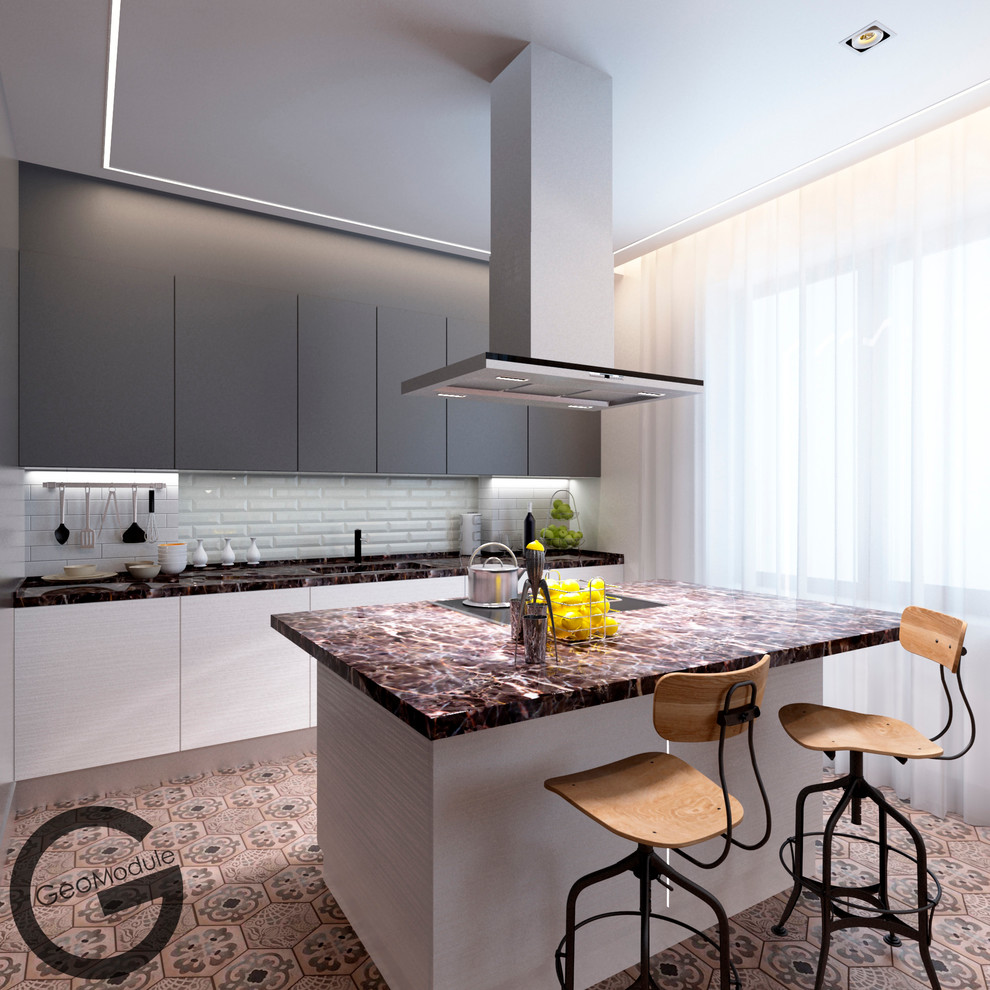 Проект квартиры для семейной пары. "Мягкая невесомость"