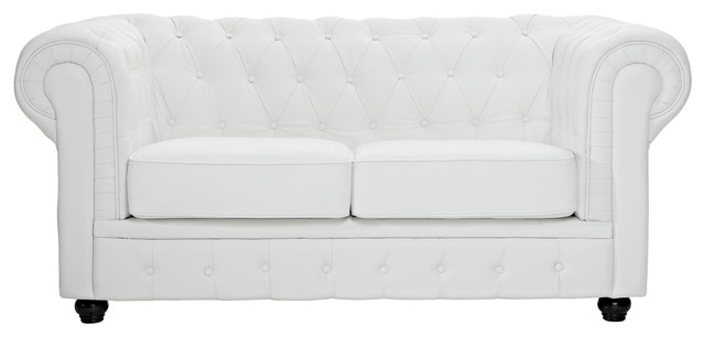 Modern White Loveseat Modern White Loveseat