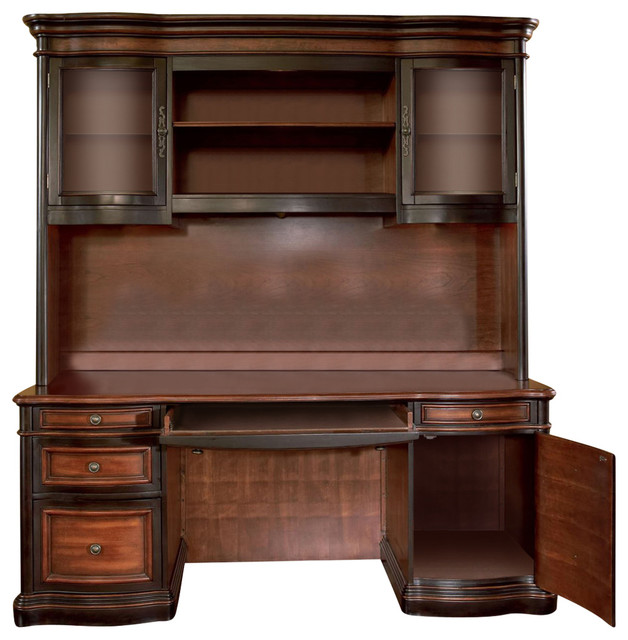 Coaster Gorman Home Office Credenza And Hutch 2 Tone Finish