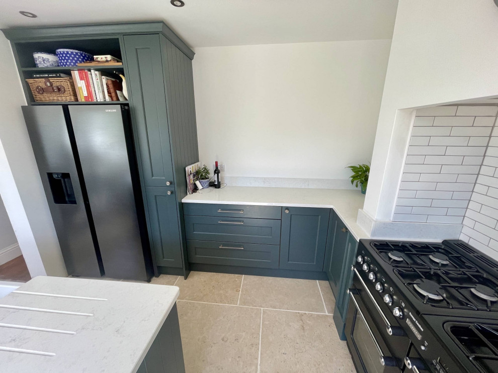 Traditional Green & Brass Shaker Kitchen Kitchen Other by