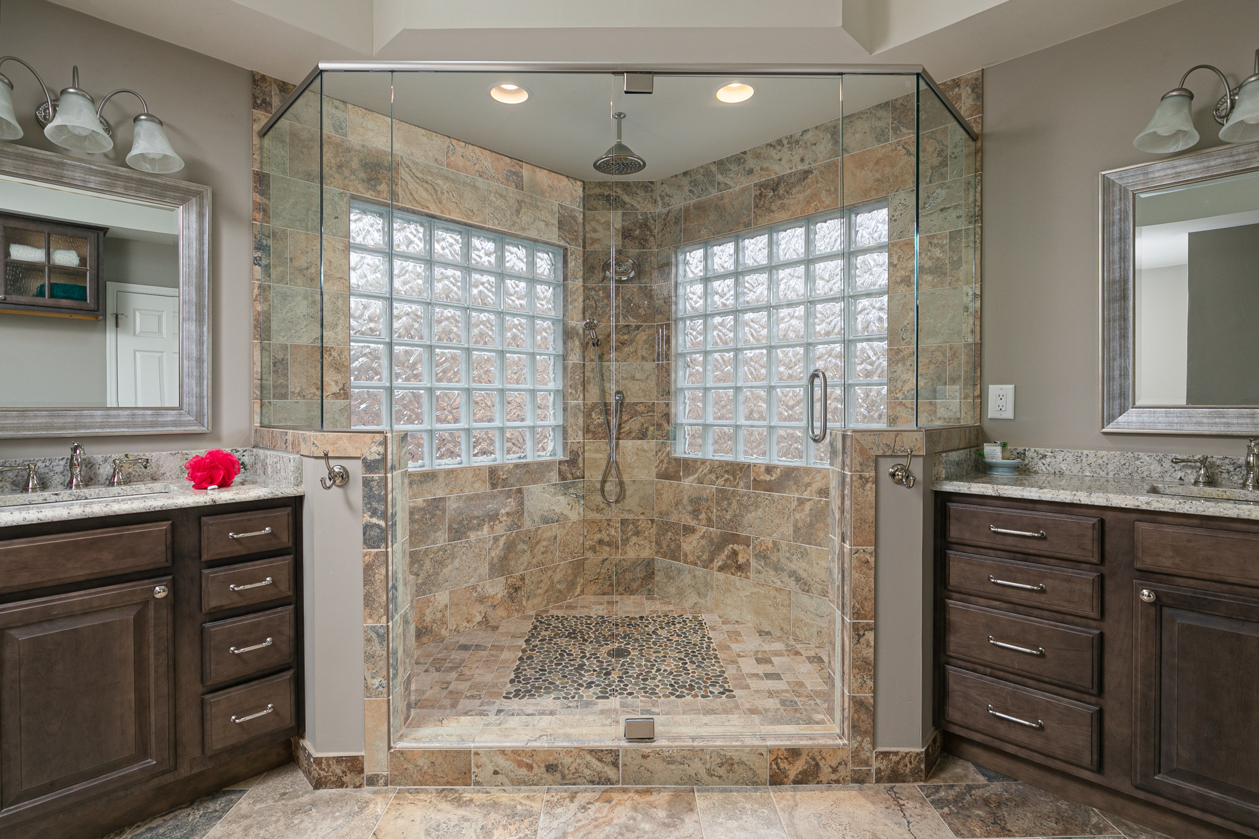Primary Bathroom with Double Vanities