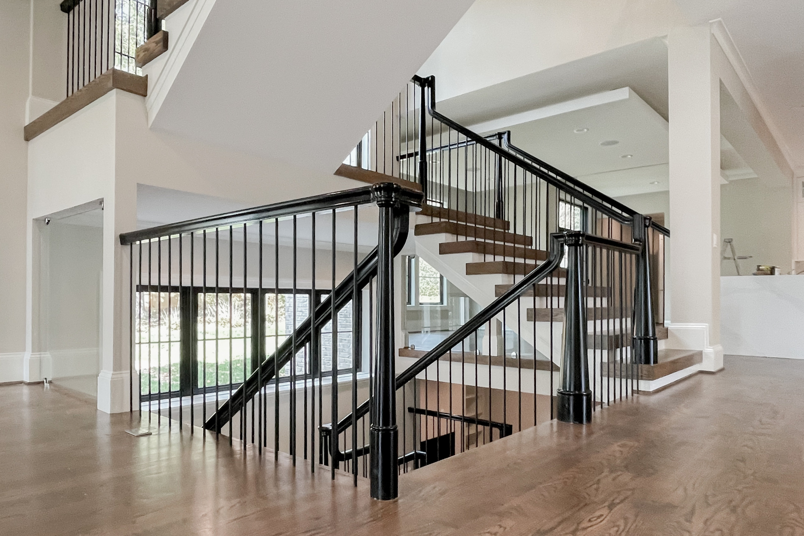 89_Eclectic and Edgy Staircase in French Contemporary Residence, McLean VA 2210