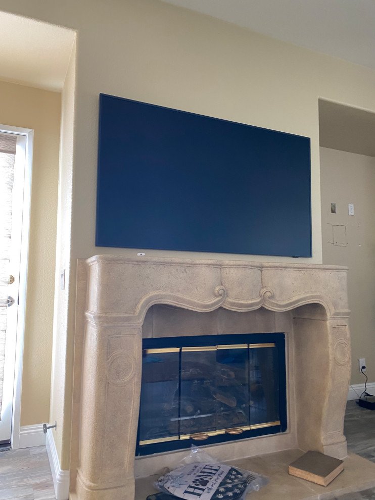 Is TV too close to fireplace?