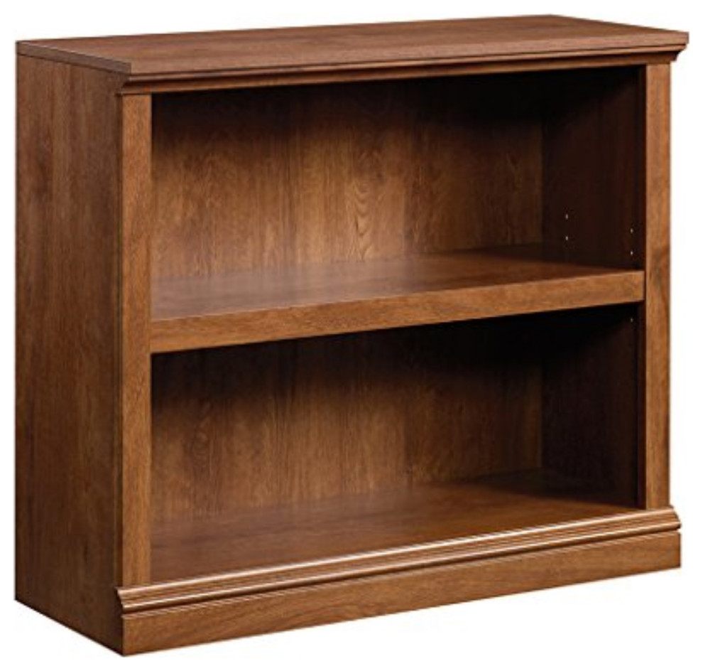 Sauder 2Shelf Bookcase, Oiled Oak finish Traditional Bookcases