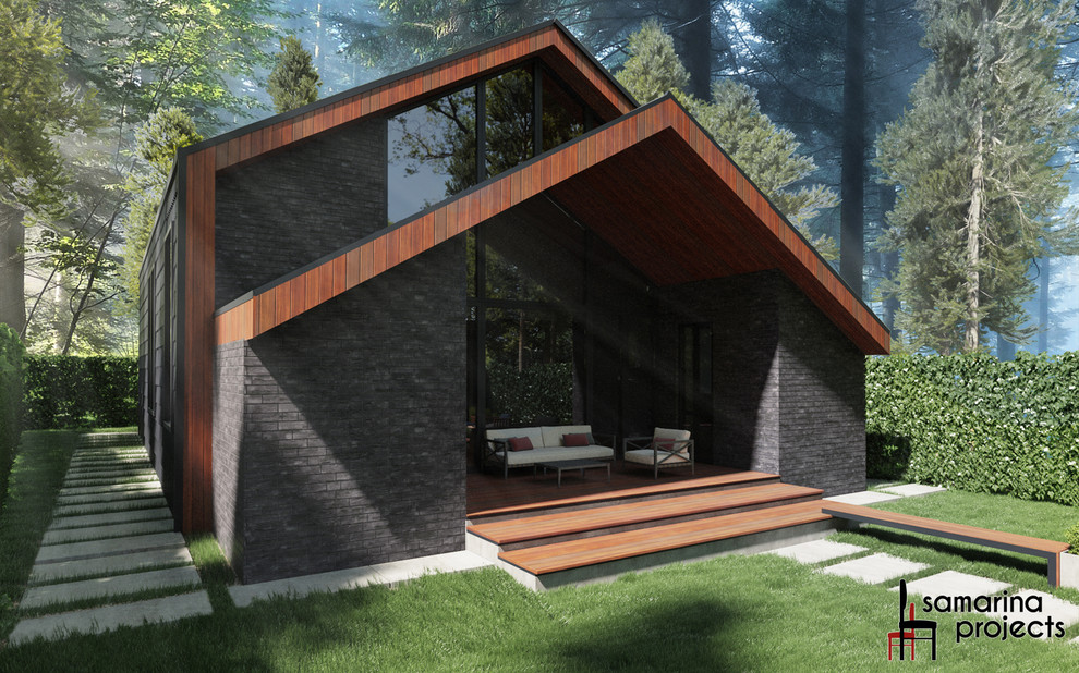 Дом 2- этажный в стиле ЛОФТ