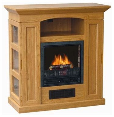 Electric Fireplace Heater Oak