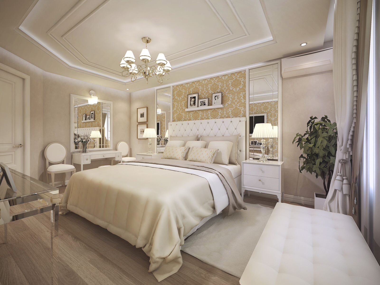 Дизайн интерьера классической спальни