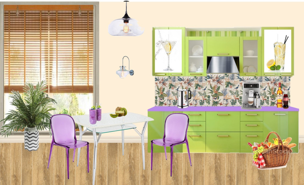 Коллаж кухни "Коктейль на пляже"